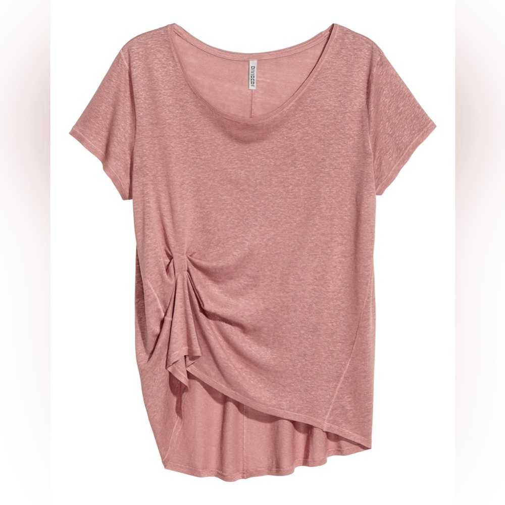 H&M Vintage Pink Draped Tee